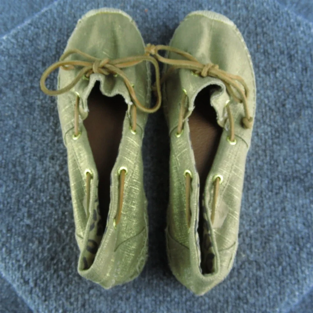 SPERRY Women's  Espadrille Brown Fabric Size‎ 8M Gently Used 2025